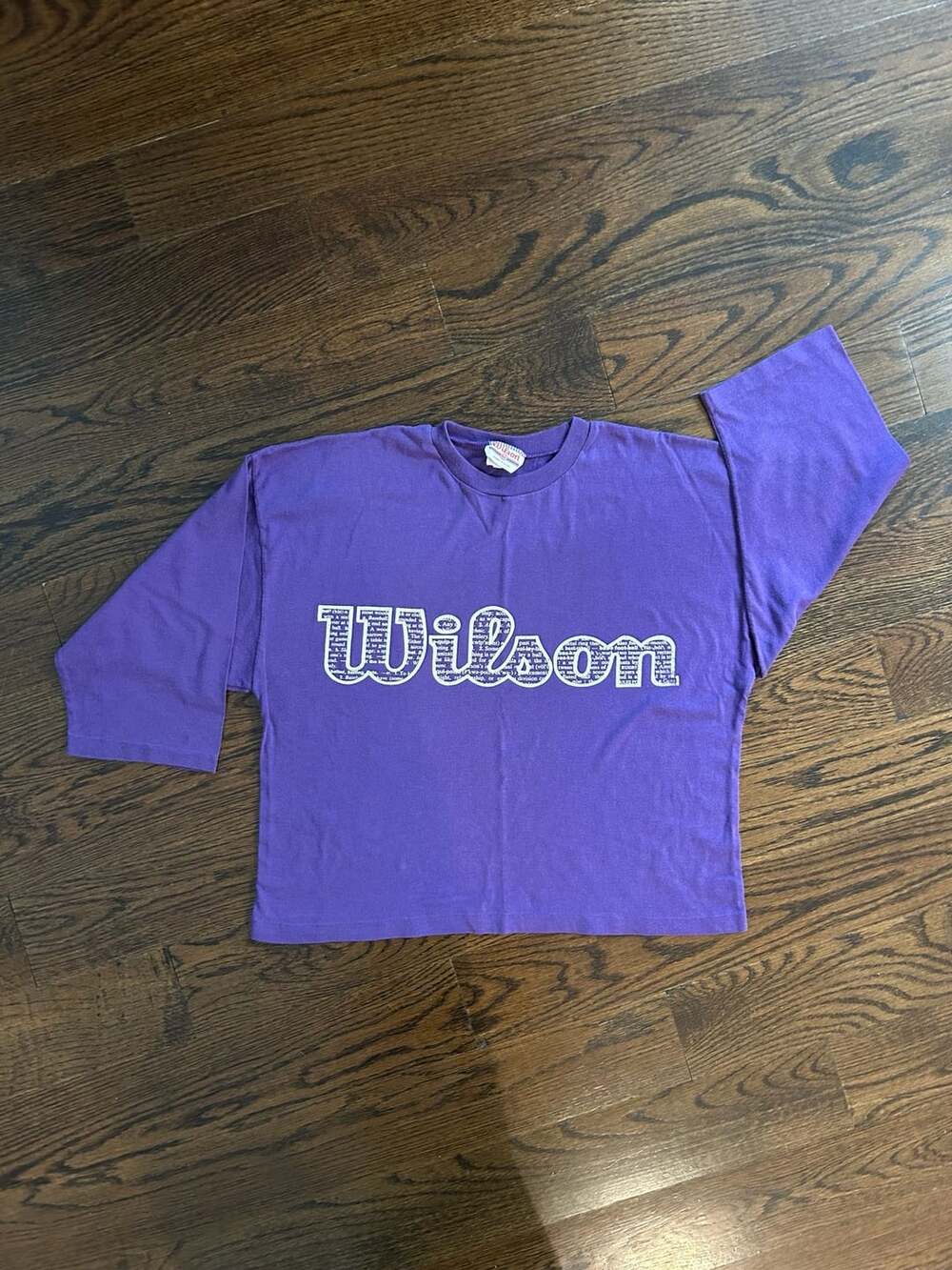 Wilson Graphic T-Shirt Fits All Purple Made In USA